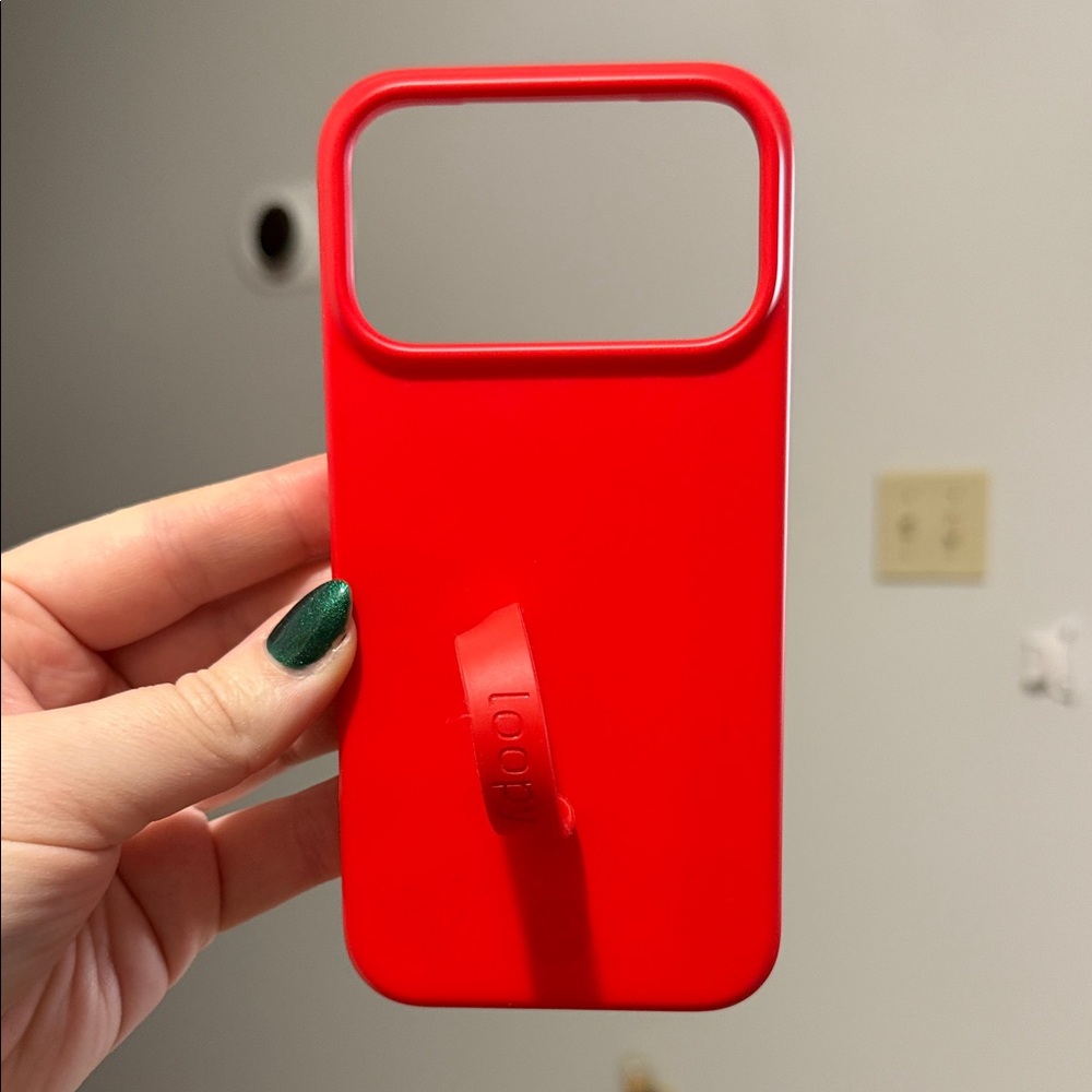 Loopy Case Vibrant Red Phone Case with Loop